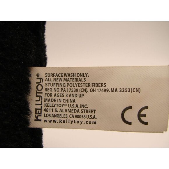 Kellytoy Black White Penguin Plush Stuffed Animal Toy With Glitter Eyes 12.5 in - Picture 6 of 7